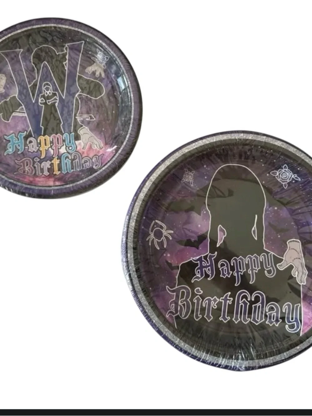 Wednesday Addams Birthday Party Tableware Set Plates Cups Napkins Cutlery Decor
